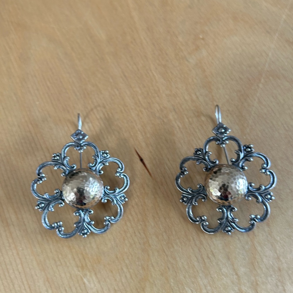 Silver and Gold Earrings